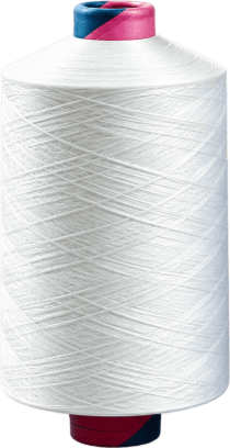 Raw white DTY yarn cone