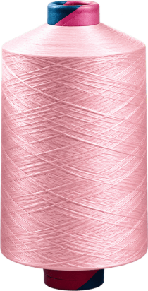 Pink DTY yarn cone