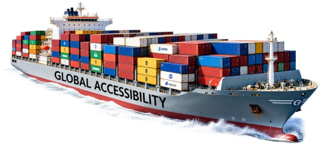 Container ship carrying Hong&rsquo;an yarn shipments